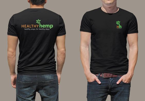 Healthy Hemp Logo T-Shirt - Black - XL
