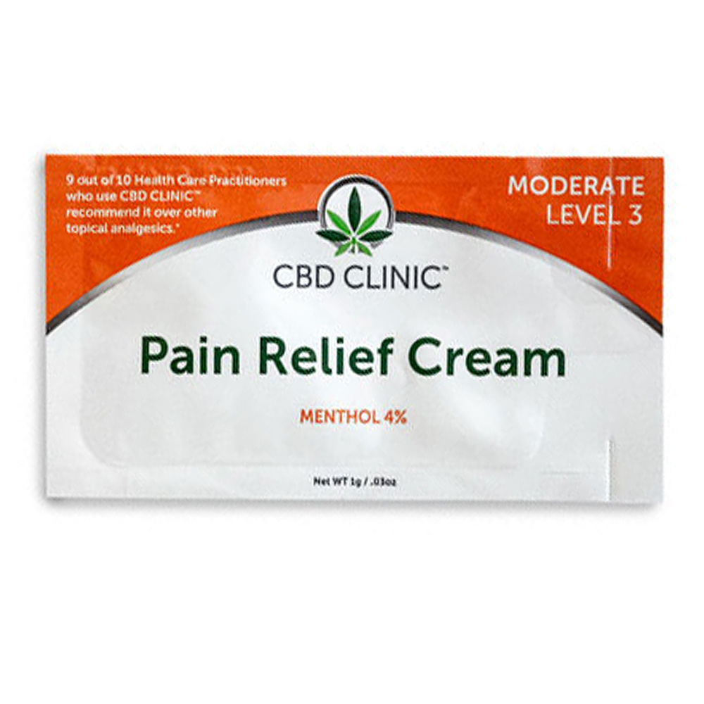CBD Clinic - Pain Relief Cream: Level 3 - 2g - Sample