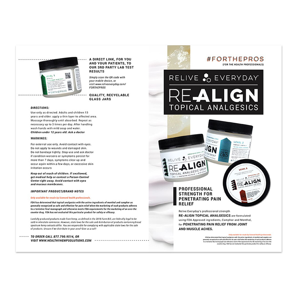 Relive Everyday RE-Align Brochure