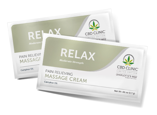 CBD Clinic – Massage Cream: Relax - 1.7g – Sample