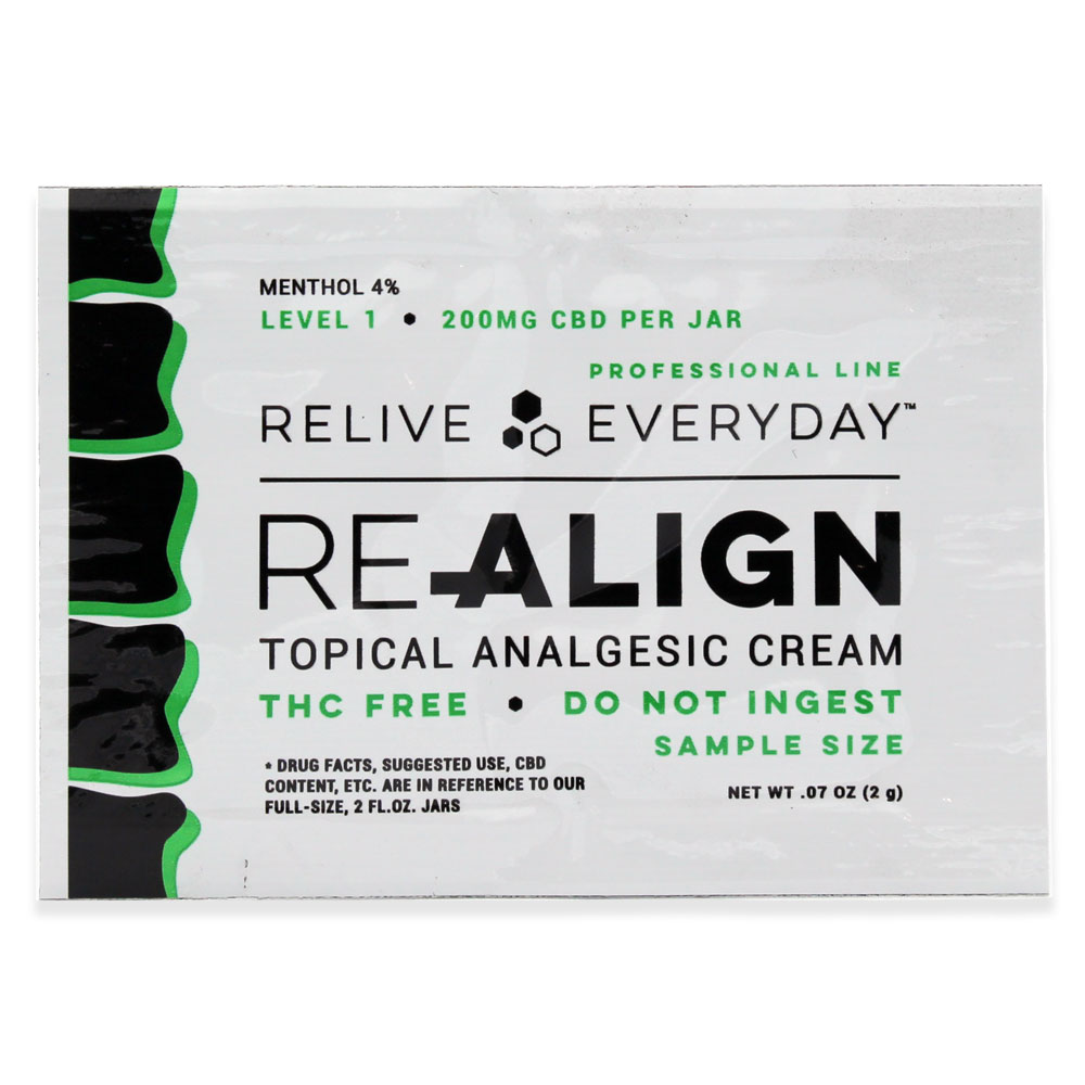 Relive Everyday – Topical Analgesic Cream: 200mg - Sample