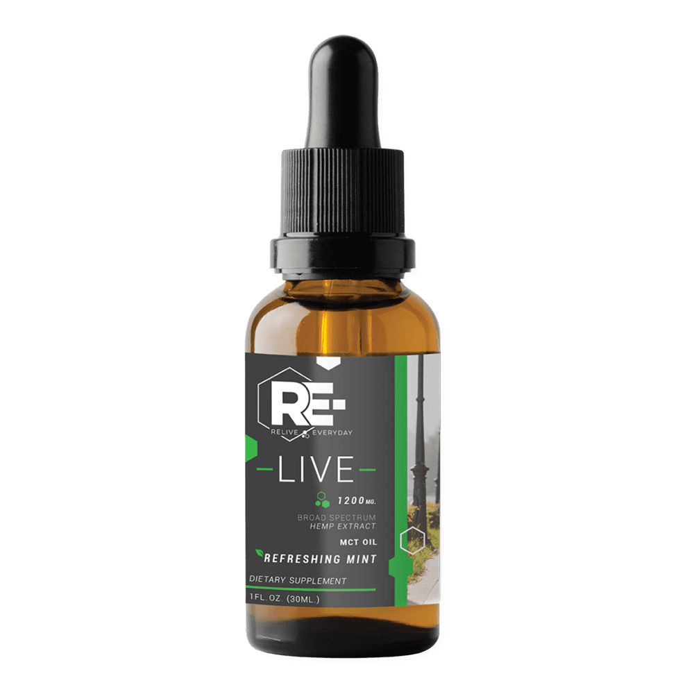 Relive Everyday - CBD Oil: 20mg - Refreshing Mint