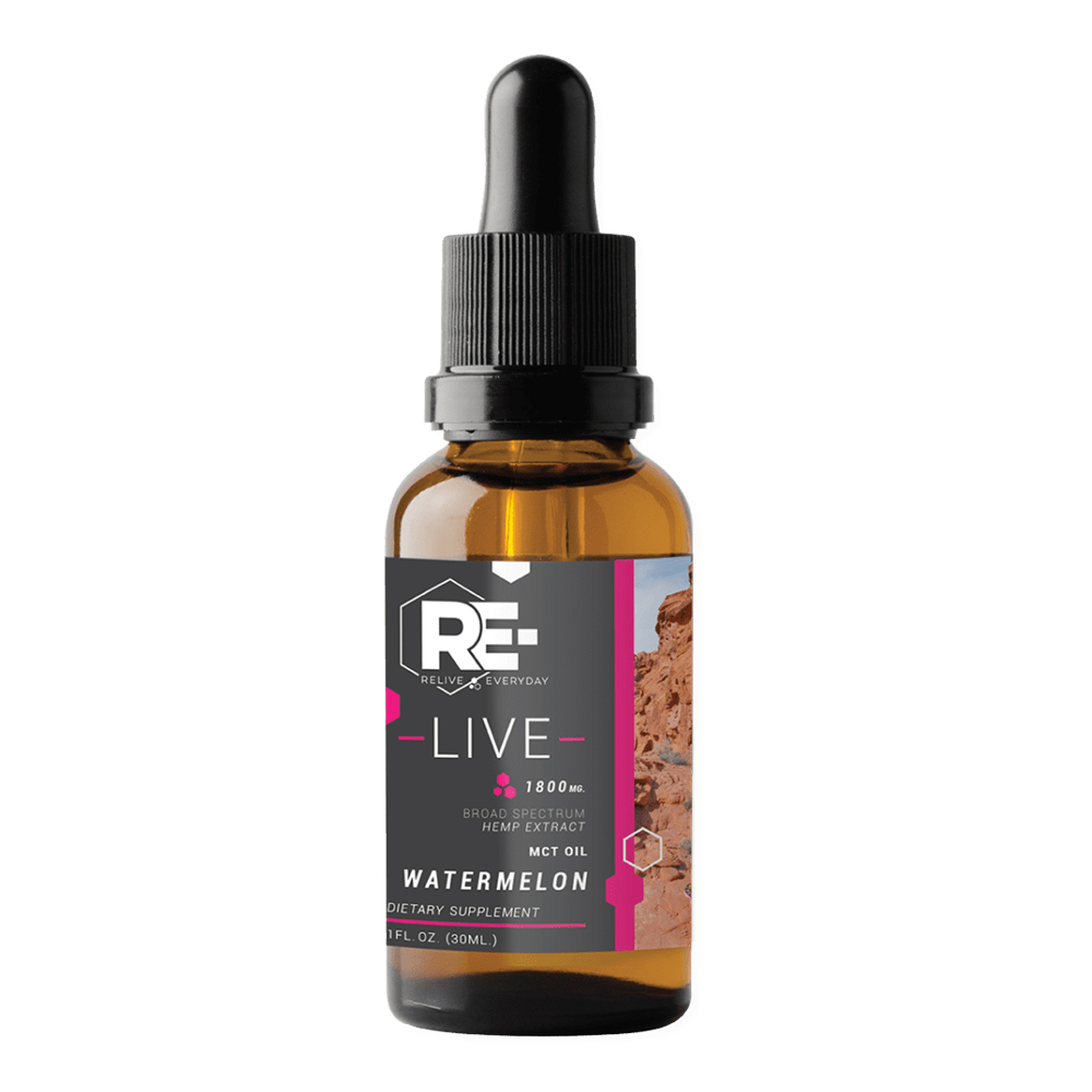Relive Everyday - CBD Oil: 30mg - Watermelon
